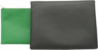 Herm&egrave;s Bambou Black Epsom Leather Clutch Bag (Pre-Owned)