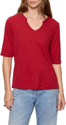 Sanctuary Dolce Notch Neck Top in Red Berry at Nordstrom, Size X-Small