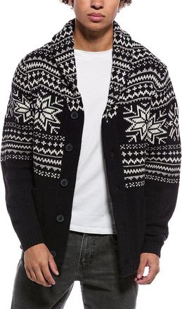 Weatherproof Vintage Snowflake Shawl Collar Cardigan