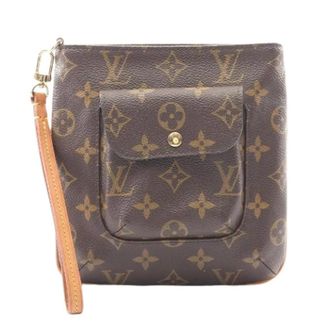 Louis Vuitton Pre-owned Clutches, female, Brown, Size: ONE SIZE Pre-owned Partition Monogram Coated Canvas Pouch