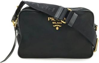 Prada Pre-owned Vintage Nylon Cross Body Bag - Dames - Vintage Schoudertas - Zwart - ONE Size - Nylon - Vintage