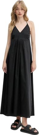 Liu Jo Maxi Jurk - Dames - Maxi kleedjes - Zwart - L - Katoen - Kleedjes
