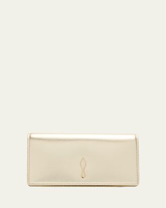 Christian Louboutin Bettina Clutch Bag in Laminated Nappa Leather