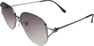 Balenciaga Pre-owned Accessories, female, Purple, Size: ONE SIZE Pre-owned Metal Sunglasses