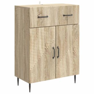 vidaXL Aparador Roble Sonoma 66 X 34,5 X 89,5 Cm Madera De Ingenier&iacute;a Vidaxl
