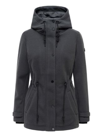 Navahoo dames tussenjas L&auml;chelstern met capuchon in wollook