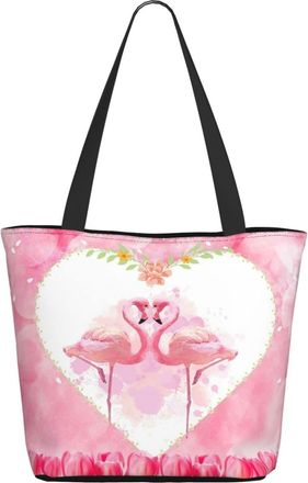 AOOEDM Happy MotherS Day Pink-Flamingo Ladies Shopping Bag 13x11x7in.The Perfect ValentineS Day Gift.It Is The Best ValentineS Day Gift For Mom, Daughter, Wi
