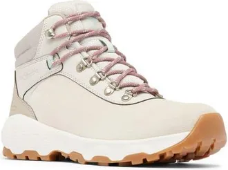 Columbia Newton Wander Waterproof Hiking Boot in Cloud Grey/Cool Green at Nordstrom, Size 10.5