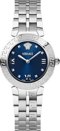 Versace Accessoires, Dames, Blauw, ONE Size, Daphnis Rest 32mm Horloge