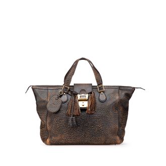 Gucci Leren Totebag met Franje Detail