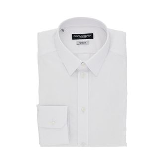 Dolce & Gabbana Stretch poplin Gold Fit Shirt Man 39
