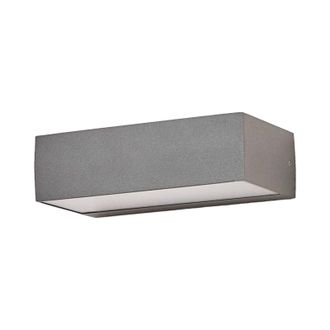 Lucande Lucande - L&aacute;mpara De Pared Led Exterior lissi En Negro Pl&aacute;stico
