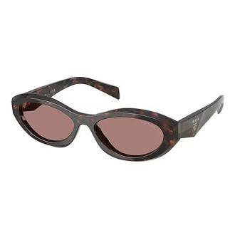 Prada Sunglasses, unisex, Brown, 55 MM, Stylish Sunglasses with Light Brown Lenses