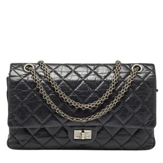 Chanel Pre-owned Leather chanel-bags - Dames - Pre-owned - Zwart - Maat: ONE Size Leer