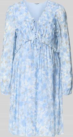 Mbym mbyM Knielanges Kleid aus Viskose-Mix Modell Pipiana in Hellblau, Gr&ouml;&szlig;e XL