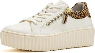 Gabor Gabor 83.200 Womens Shoes White/Leopard : UK 8.5 (US Womens 11) B - Medium, Suede