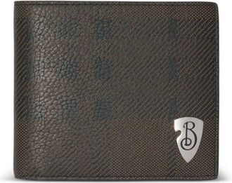 Burberry Portafoglio B-Shield bi-fold - Marrone