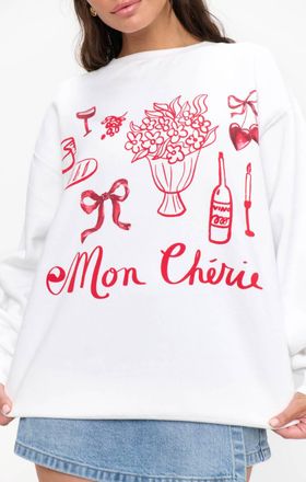 Show me your Mumu Stanley Sweatshirt In White