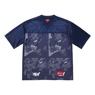 SUPREME SS23 Week9 Ronin Football Jersey Navy SUP-SS23-165