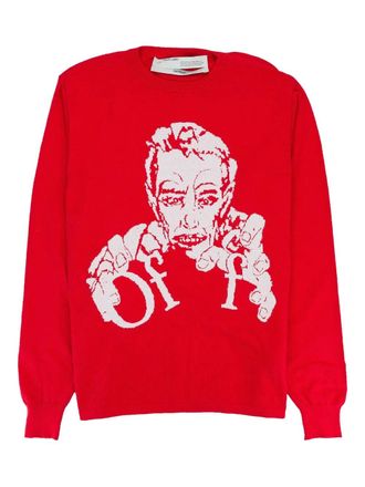 Off-white Felpa con ricamo - 2001 RED