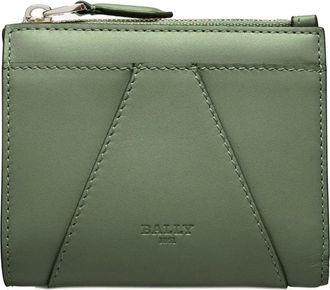 Bally Axel leren portemonnee met ritssluiting - Groen