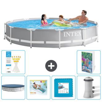 Intex Piscina Prism Frame Redonda - 366x76 Cm - 7-piezas S129