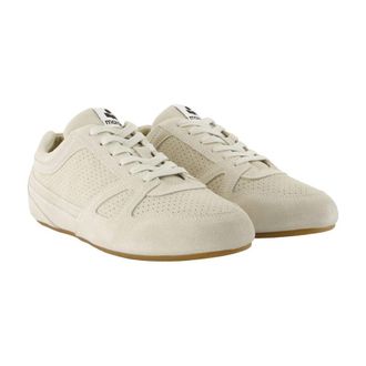 Isabel Marant Mens Sennyh Low Sneaker White Calfskin
