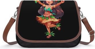 Generic Hula Dancer Women Crossbody Bags for Women Shoulder Messenger Bag Purse Handbags