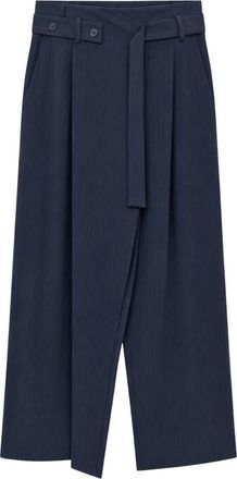 Meimeij Pantaloni a palazzo gessati - - Trousers - Donna - Blu - M