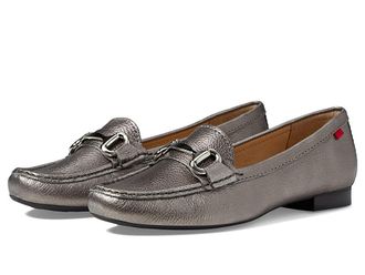 Marc Joseph New York Grand Street Loafer Womens Shoes Pewter Grainy : 5.5 M, Leather