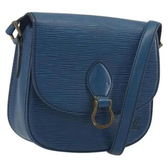 Louis Vuitton Tweedehands leren Louis Vuitton tassen - Dames - Pre-owned - Blauw - Maat: ONE Size Leer