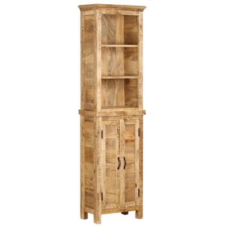 Berkfield Home Bookshelf 50x30x180 cm Solid Mango Wood in Brown | Size: 50 x 30 x 180 cm