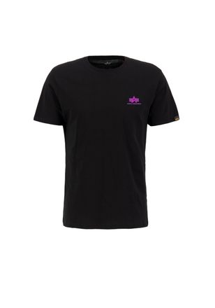 Alpha Industries T-Shirt ALPHA INDUSTRIES Basic T-Shirt SL, Herren, Gr. 3XL, rot (schwarz, magenta), Obermaterial: 100% Baumwolle, Shirts T-Shirt