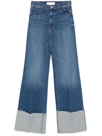 Mother The Hustler Roller Heel Cuff Ray jeans - Blauw