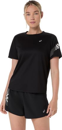 Asics Laufshirt ASICS ICON SS TOP, Damen, Gr. XXL, performance schwarz, Obermaterial: 100% Polyester, Shirts Laufshirt
