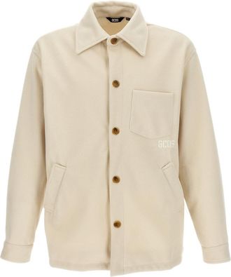 GCDS Off White Logo Embroidery Jacket