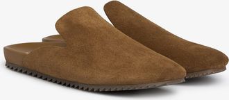 Pedro Garcia Brown suede clog | Braidy | Fall winter 25 | PEDRO GARCIA