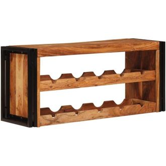 vidaXL Wine Rack Brown 100 x 45 x 33 cm Solid Acacia Wood vidaXL