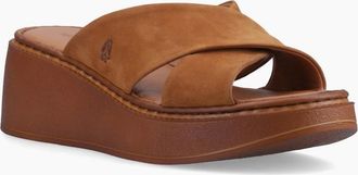 Hush Puppies Womens Bobbi Womens Wedge Sandals - Brown - Size: 4