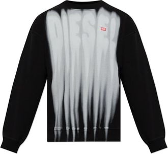 Diesel S-Boxt-Aa 1 Sweatshirt - Heren - Sweatshirts - Zwart - L - Katoen - Hoodies & sweatvesten