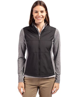 Cutter & Buck Stealth Hybrid Quilted Womens Full Zip Windbreaker Jacket