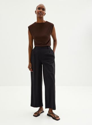 Contemporaine Womens Comfort-waist technical fabric short Fit: Wide leg, high rise