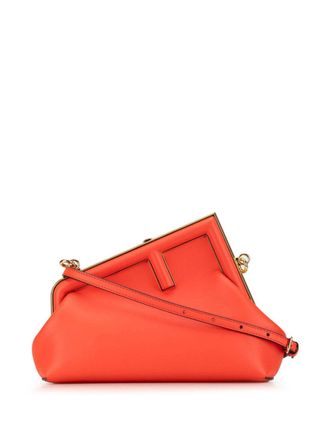 Fendi 2019 kleine Nappa Fendi First crossbodytas - Rood