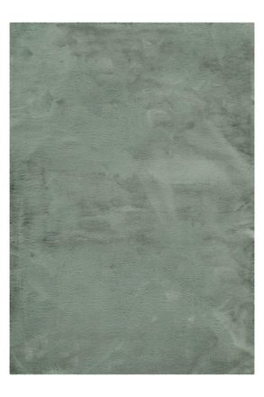 Esprit Alfombra de imitaci&oacute;n a piel verde salvia 70x140