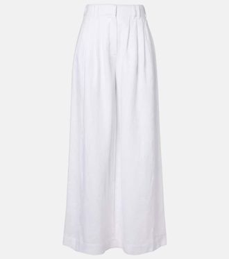 Poss&eacute; Parker linen wide-leg trousers