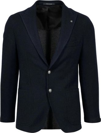 Tagliatore Wol Zomerjas - Heren - Blazers - Blauw - M - Wol - Jassen