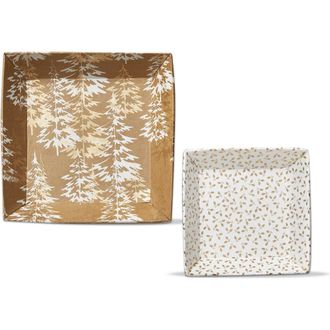 Tag Winter Wonderland Decorative Holiday Tray in Gold at Nordstrom