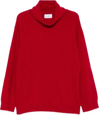 Isabelle Blanche Maglione con scollo a imbuto - Rosso