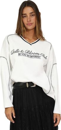 Belle & Bloom Cool Shot Oversized T-Shirt in White at Nordstrom, Size X-Small Au