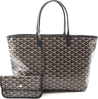 Goyard St. Louis PM Tote Bag PVC Canvas Leather